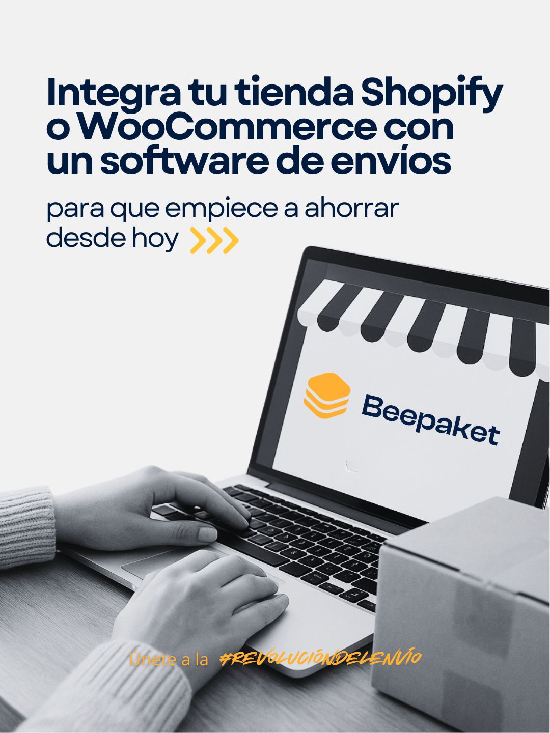 Integra tu tienda Shopify o WooCommerce con un software de envíos y empieza a ahorrar desde hoy.
